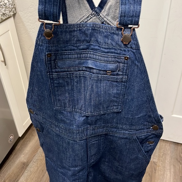 NWT PATAGONIA STEEL FORGE BLUE DEMIN BIB OVERALLS XS - Picture 16 of 16